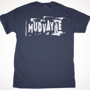 MUDVAYNE LOGO SHIRT NEW NAVY T-SHIRT