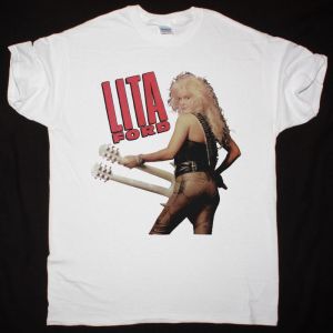 LITA FORD TOUR 1988 NEW WHITE T-SHIRT
