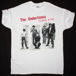 THE UNDERTONES TEENAGE KICKS NEW WHITE T SHIRT