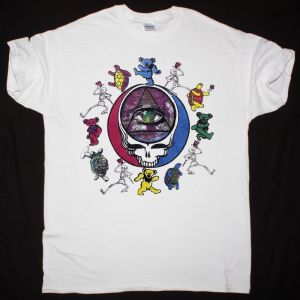 GRATEFUL DEAD DANCING BEARS NEW WHITE T SHIRT