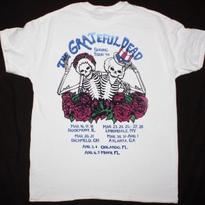 GRATEFUL DEAD DANCING BEARS NEW WHITE T SHIRT