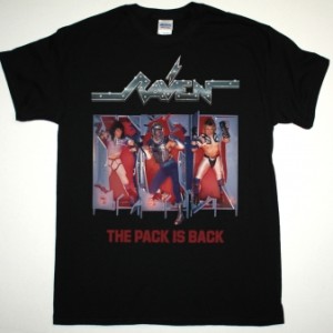 RAVEN THE PACK IS BACK 86 NEW BLACK T-SHIRT