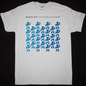 BRONSKI BEAT TRUTHDARE DOUBLEDARE NEW ICE GREY T-SHIRT