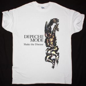 DEPECHE MODE SHAKE THE DISEASE NEW WHITE T-SHIRT