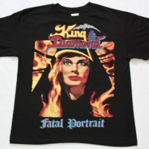 KING DIAMOND FATAL PORTRAIT'86 NEW BLACK T-SHIRT
