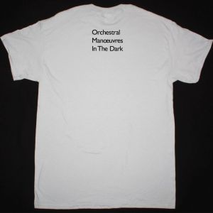 ORCHESTRAL MANOEUVRES  ARCHITECTURE MORALITY LOGO NEW ICE GREY T-SHIRT