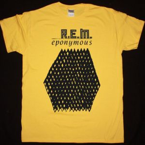 R.E.M. EPONYMOUS NEW YELLOW T-SHIRT