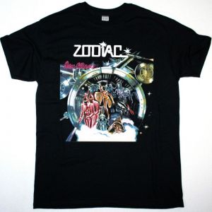 ZODIAC DISCO ALLIANCE NEW BLACK T-SHIRT