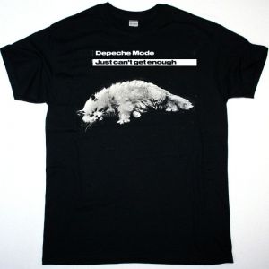 DEPECHE MODE JUST CAN'T GET ENOUGH NEW BLACK T-SHIRT
