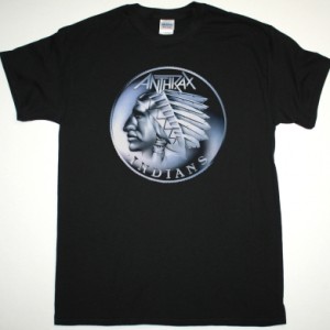 ANTHRAX INDIANS NEW BLACK T SHIRT
