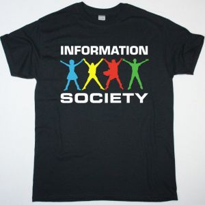 INFORMATION SOCIETY LOGO NEW BLACK T SHIRT