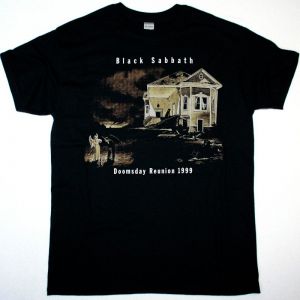 BLACK SABBATH DOOMSDAY REUNION TOUR NEW BLACK T-SHIRT
