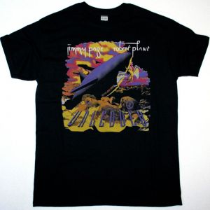 JIMMY PAGE ROBERT PLANT NO QUARTER TOUR 1995 NEW BLACK T SHIRT