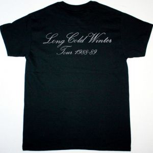 CINDERELLA LONG COLD WINTER TOUR NEW BLACK T SHIRT