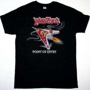 JUDAS PRIEST POINT OF ENTRY TOUR  NEW BLACK T-SHIRT