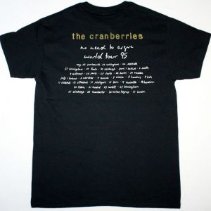 THE CRANBERRIES ZOMBIE NEW BLACK T-SHIRT