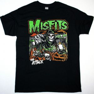 MISFITS THE ATTACK NEW BLACK T SHIRT