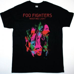 FOO FIGHTERS WASTING LIGHT  NEW BLACK T-SHIRT