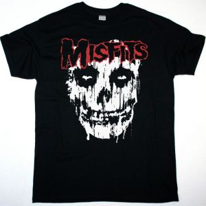 MISFITS SPLATTER NEW BLACK T SHIRT