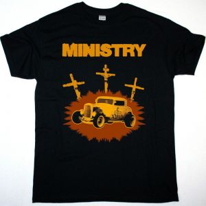 MINISTRY JESUS BUILT MY HOTROD NEW BLACK T-SHIRT