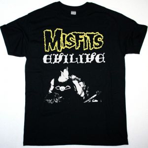 MISFITS EVILIVE  NEW BLACK T SHIRT