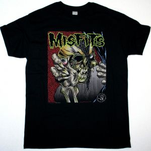 MISFITS PUSHEAD NEW BLACK T SHIRT