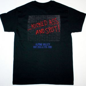 SKID ROW KICKED SOME ASS AND SPLIT CONCERT NEW BLACK T-SHIRT