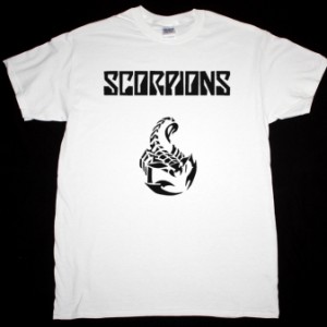 SCORPIONS LOGO NEW WHITE T-SHIRT