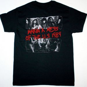 SKID ROW MAKIN’ A MESS OF THE US TOUR NEW BLACK T-SHIRT