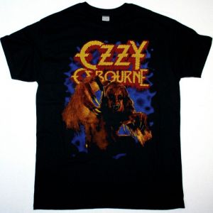 OZZY OSBOURNE US TOUR 1984 NEW BLACK T-SHIRT