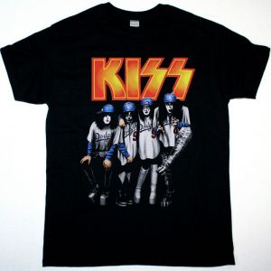 KISS LOS ANGELES DODGERS HALLOWEEN NIGHT CONCERT NEW BLACK T-SHIRT