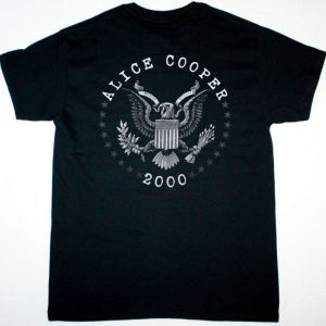 ALICE COOPER TROUBLED MAN FOR TROUBLED TIME NEW BLACK T SHIRT