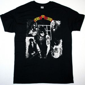 GUNS N ROSES BAND APPETITE FOR DESTRUCTION NEW BLACK T-SHIRT
