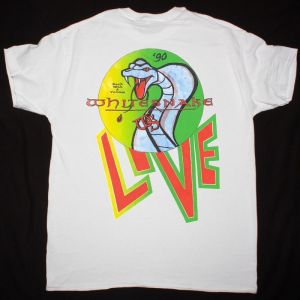 WHITESNAKE SLIP OF THE TONGUE TOUR NEW WHITE T-SHIRT