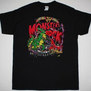 VAN HALEN MONSTERS OF ROCK CONCERT  NEW BLACK T SHIRT