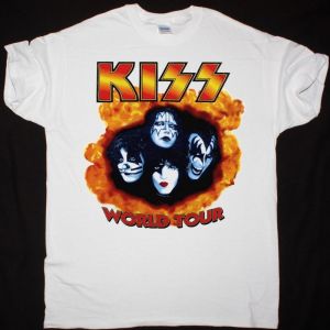KISS WORLD TOUR 1997 NEW WHITE T-SHIRT