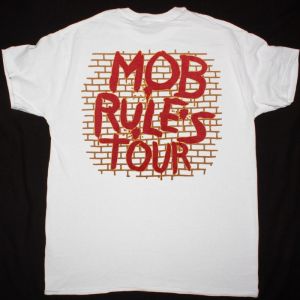 BLACK SABBATH MOB RULES TOUR NEW WHITE T-SHIRT