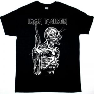 IRON MAIDEN SOMEWHERE IN TIME GRAPHIC TEE NEW BLACK T-SHIRT