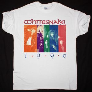 WHITESNAKE 1990 NEW WHITE T-SHIRT