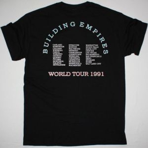 QUEENSRŸCHE EMPIRE BUILDING EMPIRES TOUR PUSHEAD NEW BLACK T-SHIRT