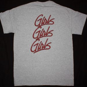 MOTLEY CRUE GIRLS GIRLS GIRLS TOUR NEW SPORT GREY T-SHIRT
