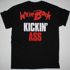 BON JOVI WE’RE BACK KICKIN ASS  NEW BLACK T SHIRT