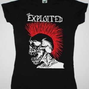 EXPLOITED LET'S START A WAR NEW BLACK LADY T-SHIRT