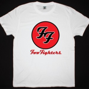 FOO FIGHTERS LOGO NEW WHITE T-SHIRT