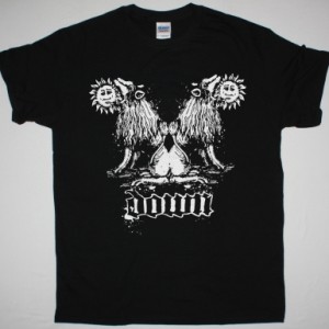DOWN DOUBLE LION NEW BLACK T SHIRT