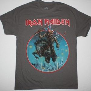 IRON MAIDEN MAIDEN ENGLAND TOUR 2014 NEW GREY CHARCOAL T-SHIRT