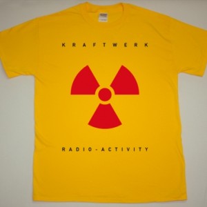 KRAFTWERK RADIO-ACTIVITY 1975 NEW YELLOW T-SHIRT