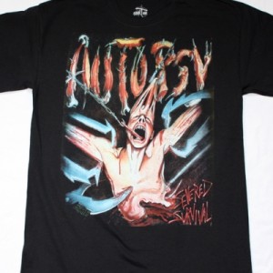 AUTOPSY SEVERED SURVIVAL'89  NEW BLACK T-SHIRT