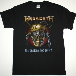MEGADETH THE SYSTEM HAS FAILED NEW BLACK T SHIRT