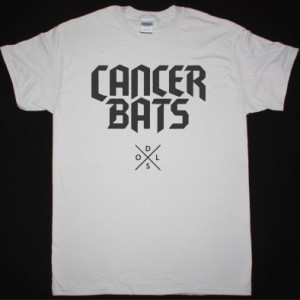 CANCER BATS DEATH SET ON LIVING LOGO NEW ICE GREY T-SHIRT